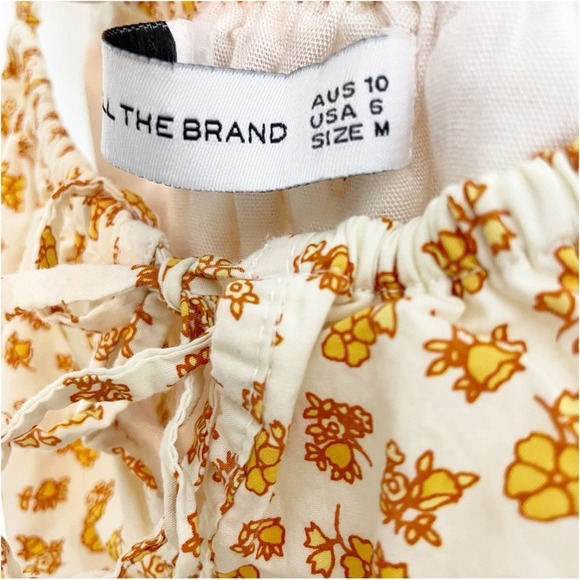 Faithfull the Brand Floral Tank Top in White and Yellow - Picture 8 of 9